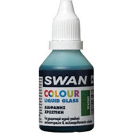 Διαφανείς Χρωστική Πράσινη για Χρωματισμό σε Υγρό Γυαλί 30ml Mercola Swan Liquid Glass 3497