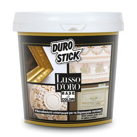 Lusso D’oro Base Di Colori ΥΔΑΤΟΔΙΑΛΥΤΟ ΥΠΟΣΤΡΩΜΑ ΠΑΤΙΝΑΣ ΧΡΩΜΑ ΜΑΥΡΟ 1Kg DUROSTICK ΛΣΝΤΜΑ01