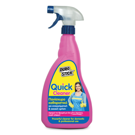 Quick Cleaner ΙΣΧΥΡΟ ΑΡΩΜΑΤΙΚΟ ΥΓΡΟ ΓΕΝΙΚΟΥ ΚΑΘΑΡΙΣΜΟΥ ΑΦΑΙΡΕΙ ΧΩΡΙΣ ΤΡΙΨΙΜΟ ΒΡΩΜΙΑ ΚΑΙ ΚΑΜΕΝΑ ΛΙΠΗ 5Lt DUROSTICK ΝΤΚΛ05