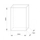 Γραμματοκιβώτιο μεταλλικής κατασκευής χρώμα γκρι Με διαστάσεις 260mmx200mmx75mm OEM 3001-019