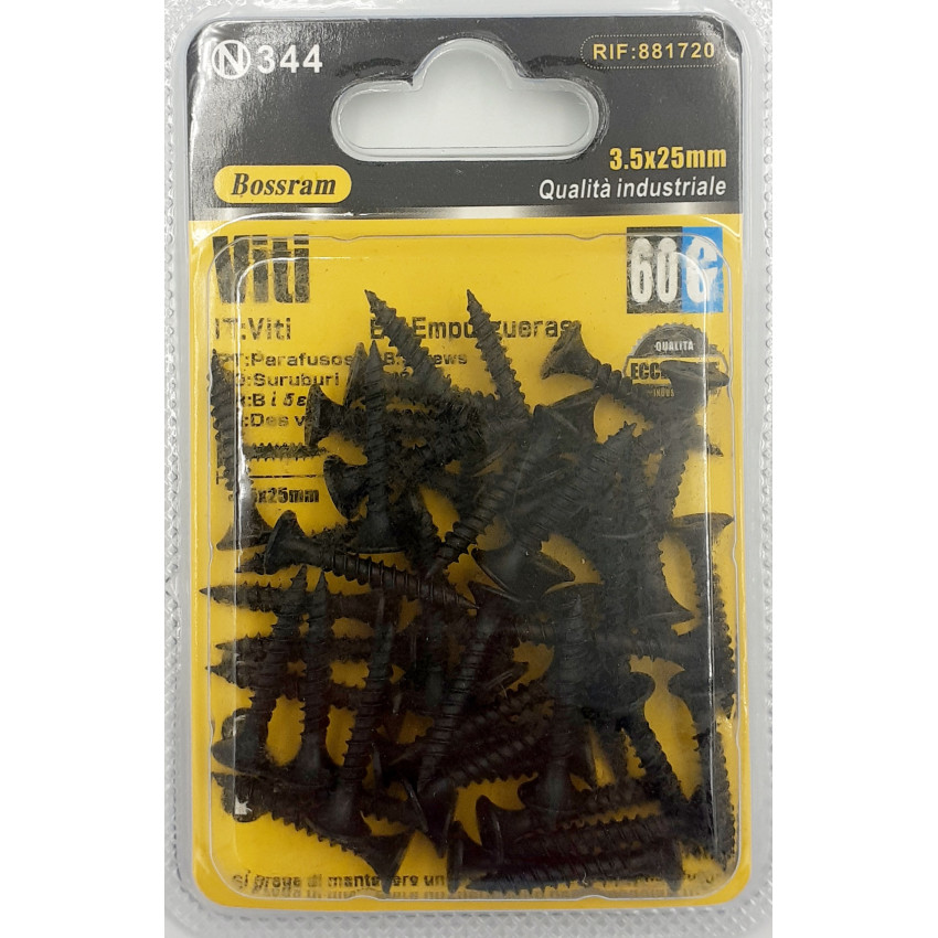 Βίδα γυψοσανίδας 3,5mmx25mm 45 τεμάχια Bossram 881720 Βίδα γυψοσανίδας 3,5mmx25mm 45 τεμάχια Bossram 881720