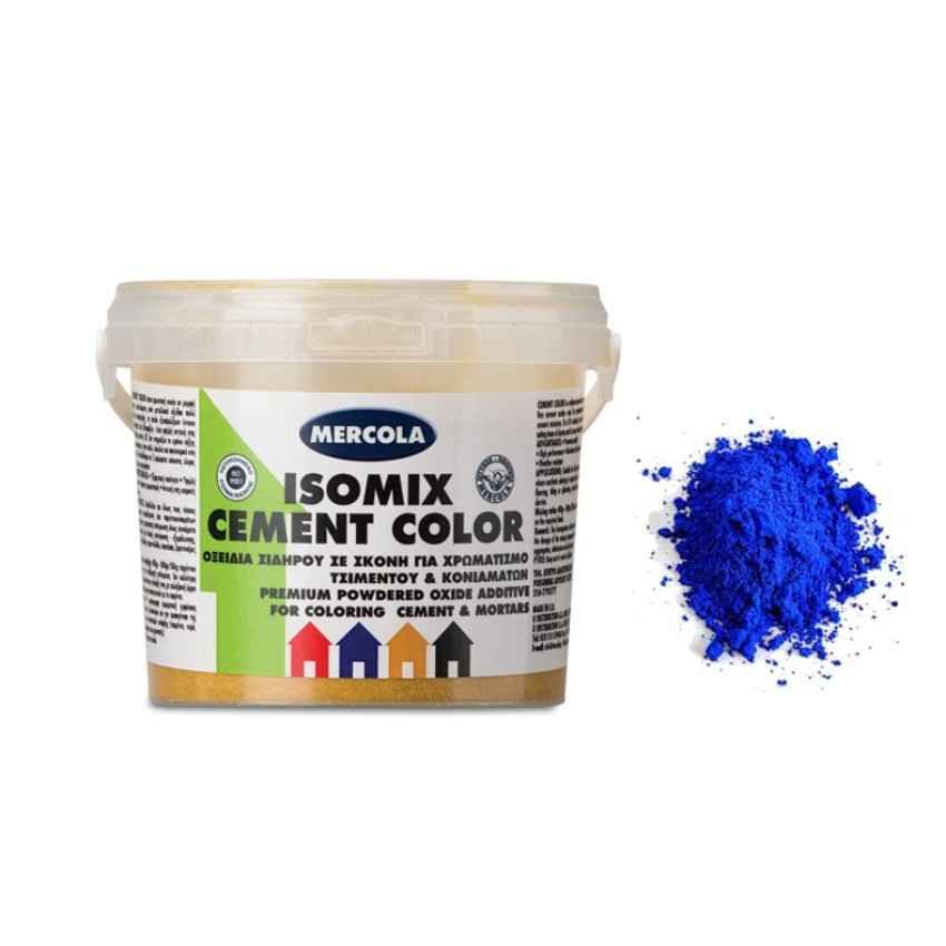 ISOMIX CEMENT COLOR ΜΠΛΕ ΧΡΩΣΤΙΚΗ ΣΚΟΝΗ ΤΣΙΜΕΝΤΟΥ ΟΞΕΙΔΙΑ ΣΙΔΗΡΟΥ (Τσιμεντόχρωμα κονιαμάτων) 400gr MERCOLA 01785 ISOMIX CEMENT COLOR ΜΠΛΕ ΧΡΩΣΤΙΚΗ ΣΚΟΝΗ ΤΣΙΜΕΝΤΟΥ ΟΞΕΙΔΙΑ ΣΙΔΗΡΟΥ (Τσιμεντόχρωμα κονιαμάτων) 400gr MERCOLA 01785