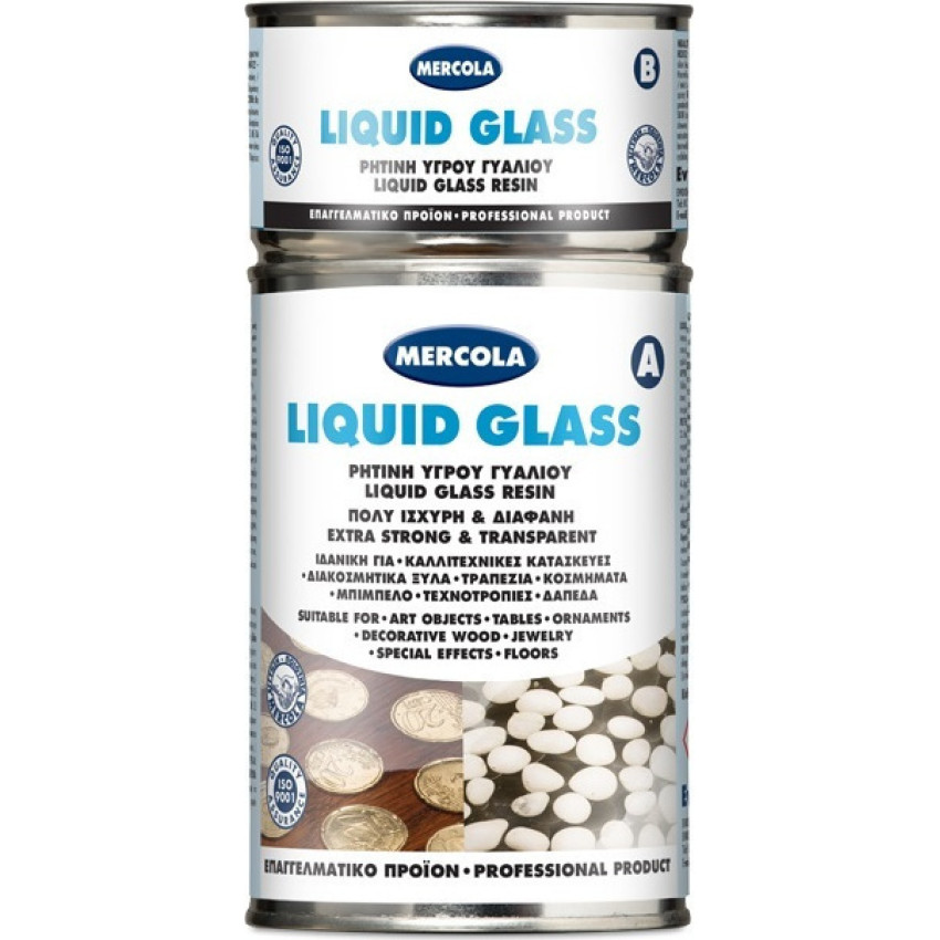 Mercola Liquid Glass ΡΗΤΙΝΗ ΥΓΡΟΥ ΓΥΑΛΙΟΥ ΕΠΙΣΤΡΩΣΗΣ ΚΑΙ ΧΥΤΕΥΣΗΣ ΕΩΣ 2Cm 3kg 1804