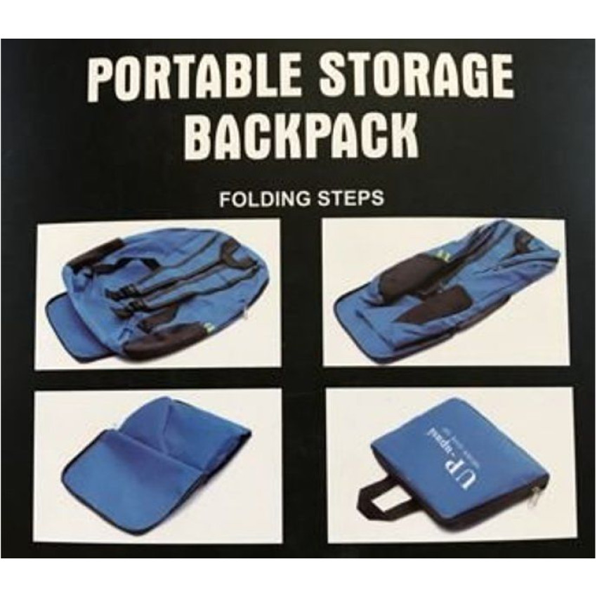 ΑΝΑΔΙΠΛΟΥΜΕΝΟ ΣΑΚΙΔΙΟ ΠΛΑΤΗΣ BACKPACK ΧΡΩΜΑ ΜΠΛΕ 44cm X 34cm OEM 190027BLUE