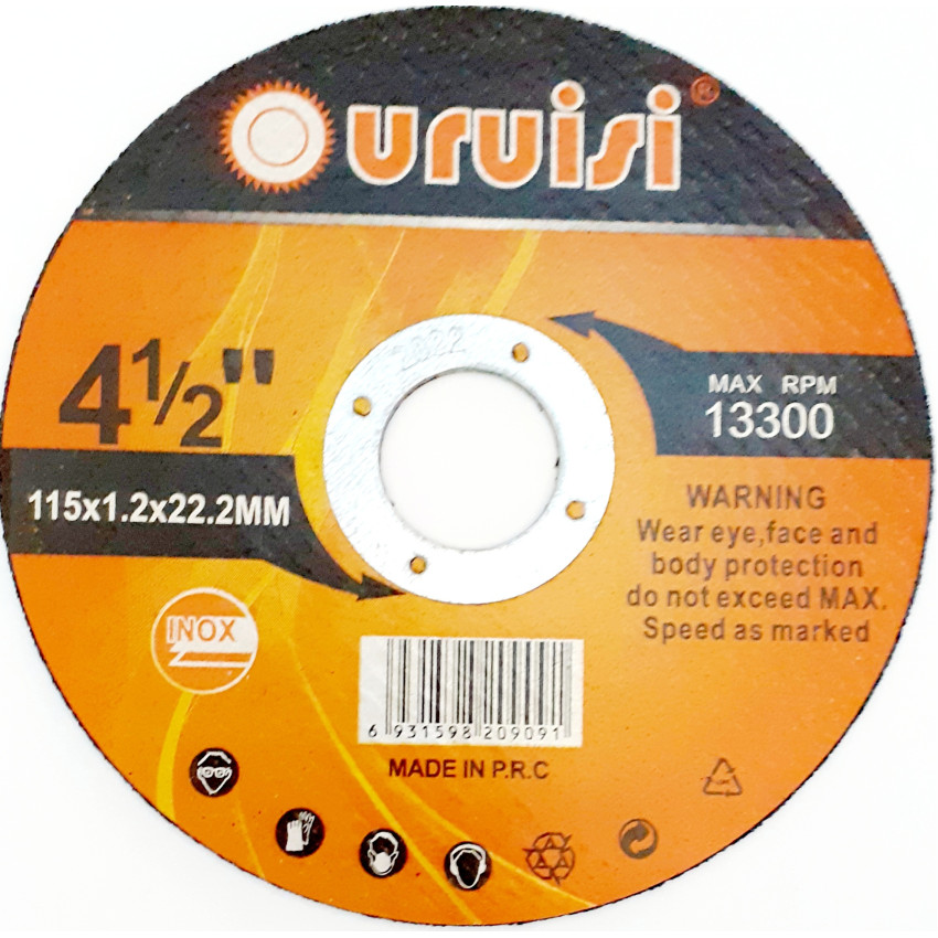 ΔΙΣΚΟΣ ΤΡΟΧΟΥ ΚΟΠΗΣ ΣΙΔΗΡΟΥ INOX 115x22,2x1,2mm OEM 209091 ΔΙΣΚΟΣ ΤΡΟΧΟΥ ΚΟΠΗΣ ΣΙΔΗΡΟΥ INOX 115x22,2x1,2mm OEM 209091