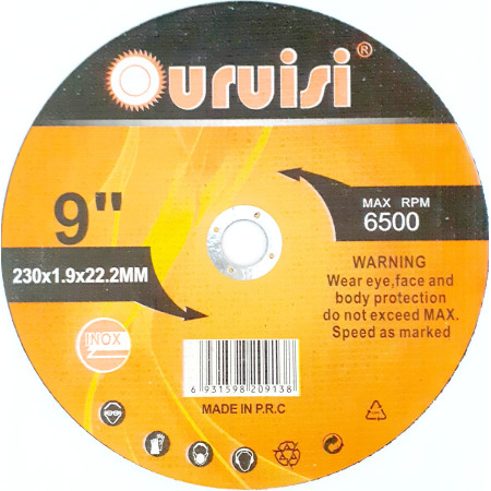 ΔΙΣΚΟΣ ΤΡΟΧΟΥ ΚΟΠΗΣ ΣΙΔΗΡΟΥ ΙΝΟΧ 230x1,9x22,2mm OEM 209138