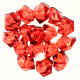 Διακοσμητικές χρωματιστές πέτρες 60gr κατάλληλες για υγρό γυαλί και άλλες κατασκευές χρώμα κόκκινο OEM 31468