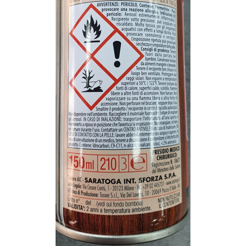 saratoga antitarlo spray 150 ml