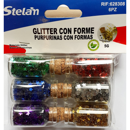 GLITTER ΣΕΤ 6TEM Stelan 6 X 5gr 628308