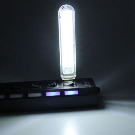 ΜΙΝΙ ΦΟΡΗΤΟ USB LED ΦΩΣ ΝΥΧΤΑΣ ΜΕ 8 led Cool white OEM 82356
