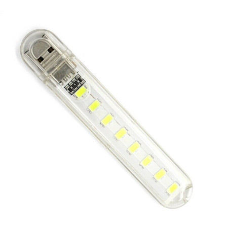 ΜΙΝΙ ΦΟΡΗΤΟ USB LED ΦΩΣ ΝΥΧΤΑΣ ΜΕ 8 led Cool white OEM 82356