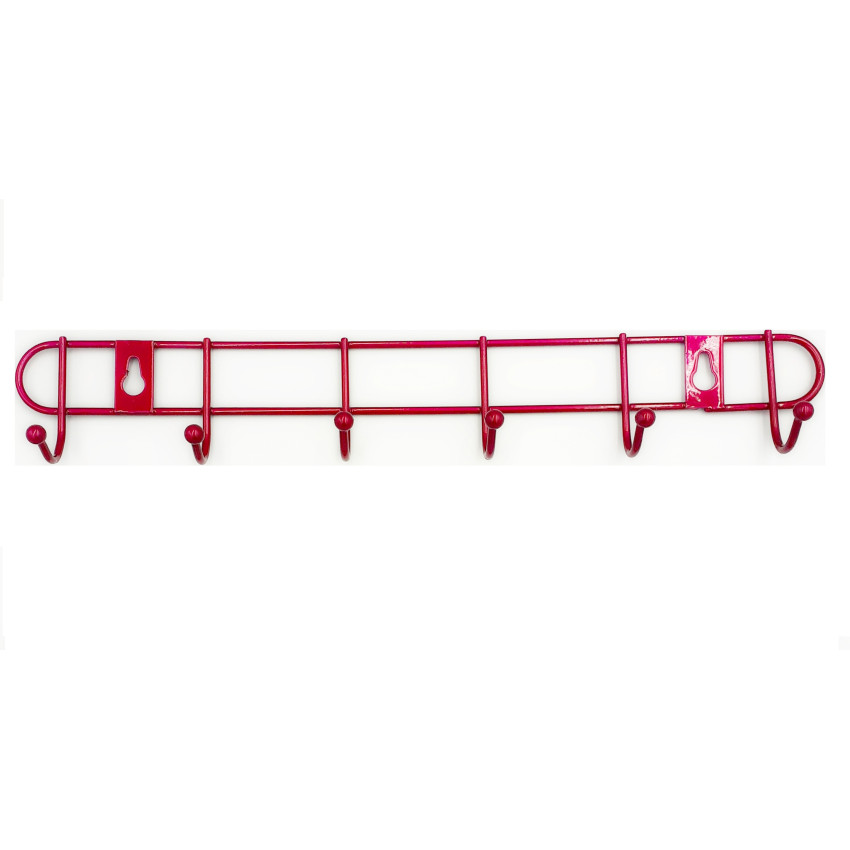 Κρεμάστρα μεταλλική κόκκινη 6 θέσεων 32cm OEM 853345 Κρεμάστρα μεταλλική κόκκινη 6 θέσεων 32cm OEM 853345
