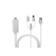 Προσαρμογέας 3 in 1 Mirascreen HDMI 1080P HDTV Cable, 2m Type-C/Micro USB/Lightning Andowl 864763 Προσαρμογέας 3 in 1 Mirascreen HDMI 1080P HDTV Cable, 2m Type-C/Micro USB/Lightning Andowl 864763