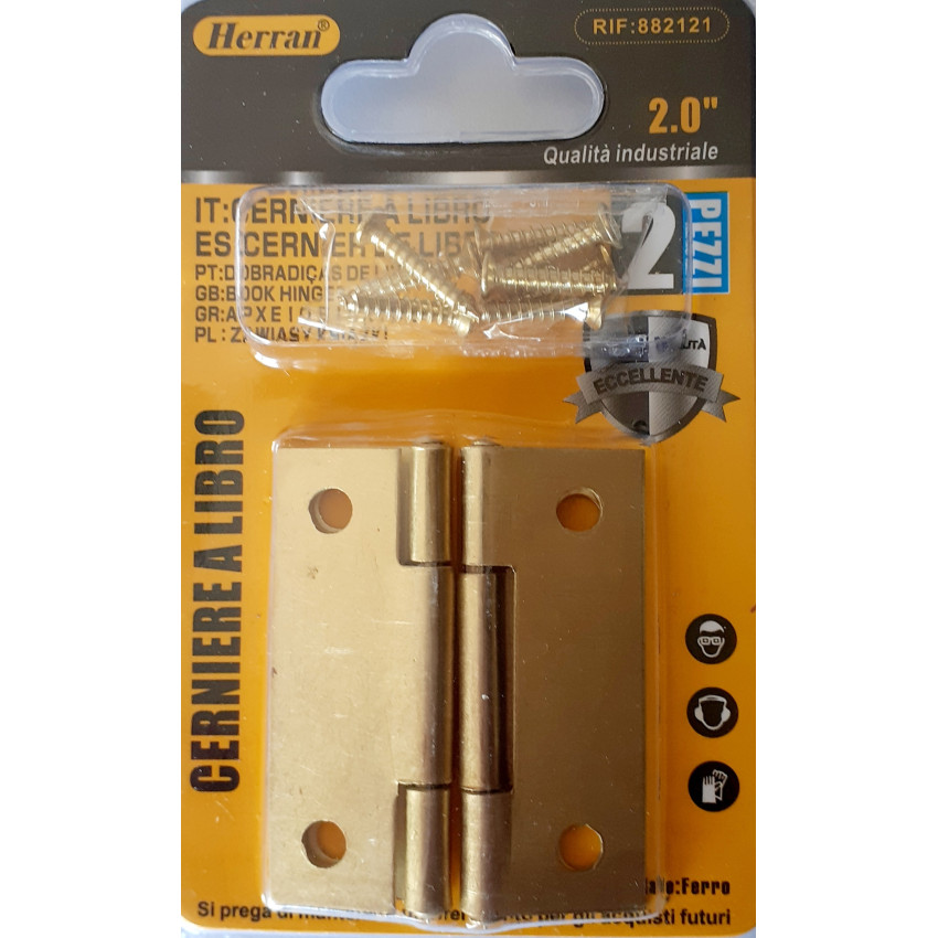 ΜΕΝΤΕΣΕΔΕΣ ΣΕΤ 2τεμ. ΧΡΩΜΑ ΧΡΥΣΟ 50Χ40mm - 2'' Herran 882121 ΜΕΝΤΕΣΕΔΕΣ ΣΕΤ 2τεμ. ΧΡΩΜΑ ΧΡΥΣΟ 50Χ40mm - 2'' Herran 882121