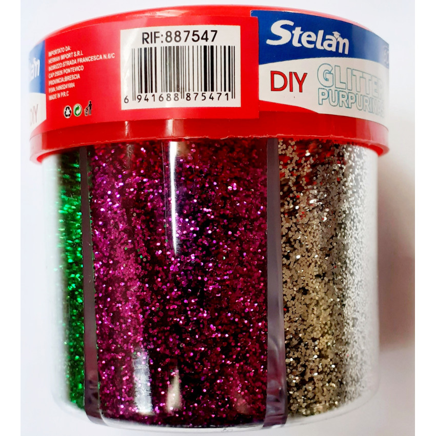 GLITTER - ΧΡΥΣΟΣΚΟΝΗ 60gr ΧΡΩΜΑ ΚΟΚΚΙΝΟ-ΠΡΑΣΙΝΟ-ΜΠΛΕ-ΜΩΒ-ΧΡΥΣΟ-ΑΣΗΜΙ Stelan 887547 GLITTER - ΧΡΥΣΟΣΚΟΝΗ 60gr ΧΡΩΜΑ ΚΟΚΚΙΝΟ-ΠΡΑΣΙΝΟ-ΜΠΛΕ-ΜΩΒ-ΧΡΥΣΟ-ΑΣΗΜΙ Stelan 887547