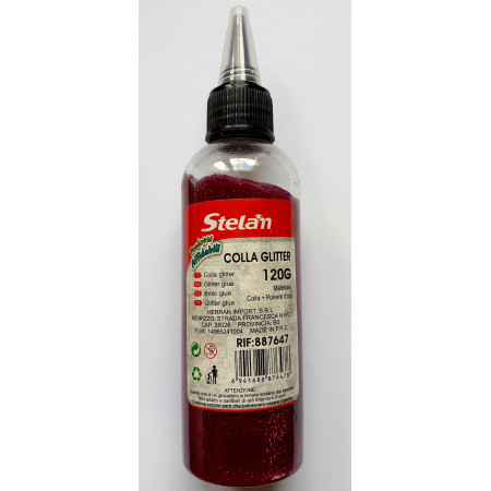 ΚΟΛΛΑ GLITTER ΧΡΩΜΑ ΦΟΥΞΙΑ 120gr Stelam 887647