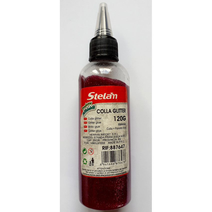 ΚΟΛΛΑ GLITTER ΧΡΩΜΑ ΦΟΥΞΙΑ 120gr Stelam 887647 ΚΟΛΛΑ GLITTER ΧΡΩΜΑ ΦΟΥΞΙΑ 120gr Stelam 887647