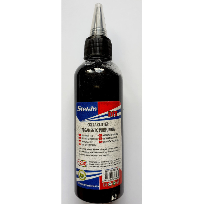 ΚΟΛΛΑ GLITTER ΧΡΩΜΑ ΜΑΥΡΟ 120gr Stelam 887648 ΚΟΛΛΑ GLITTER ΧΡΩΜΑ ΜΑΥΡΟ 120gr Stelam 887648