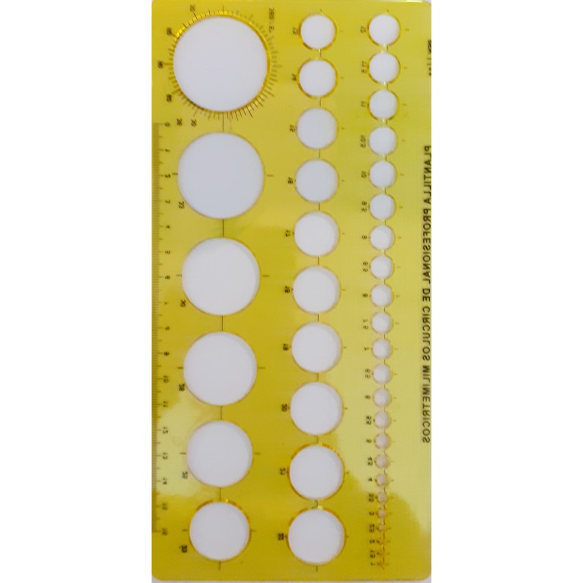 ΣΤΕΝΣΙΛ ΚΥΚΛΟΙ ΑΠΟ Φ1mm-36mm Stelan 888803 ΣΤΕΝΣΙΛ ΚΥΚΛΟΙ ΑΠΟ Φ1mm-36mm Stelan 888803