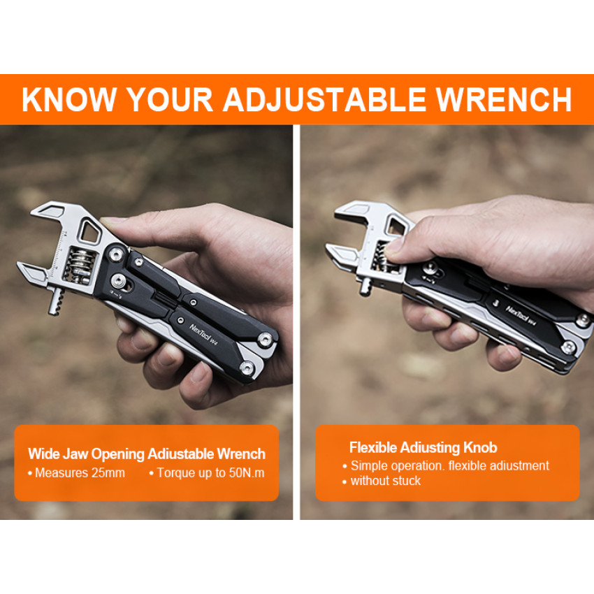 ΠΟΛΥΕΡΓΑΛΕΙΟ ΓΑΛΛΙΚΟ ΚΛΕΙΔΙ ADJUSTABLE WRENCH PLIERS WA NEXTOOL NE20362A