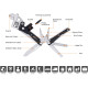 ΠΟΛΥΕΡΓΑΛΕΙΟ ΓΑΛΛΙΚΟ ΚΛΕΙΔΙ ADJUSTABLE WRENCH PLIERS WA NEXTOOL NE20362A