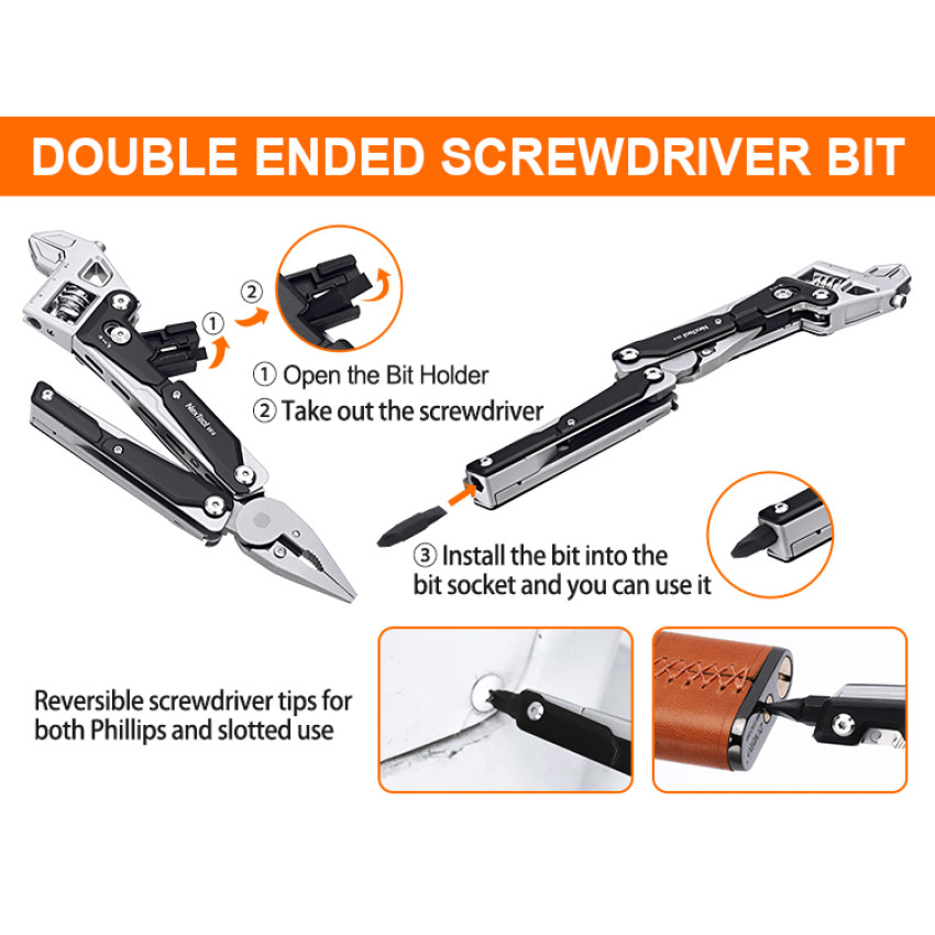 ΠΟΛΥΕΡΓΑΛΕΙΟ ΓΑΛΛΙΚΟ ΚΛΕΙΔΙ ADJUSTABLE WRENCH PLIERS WA NEXTOOL NE20362A