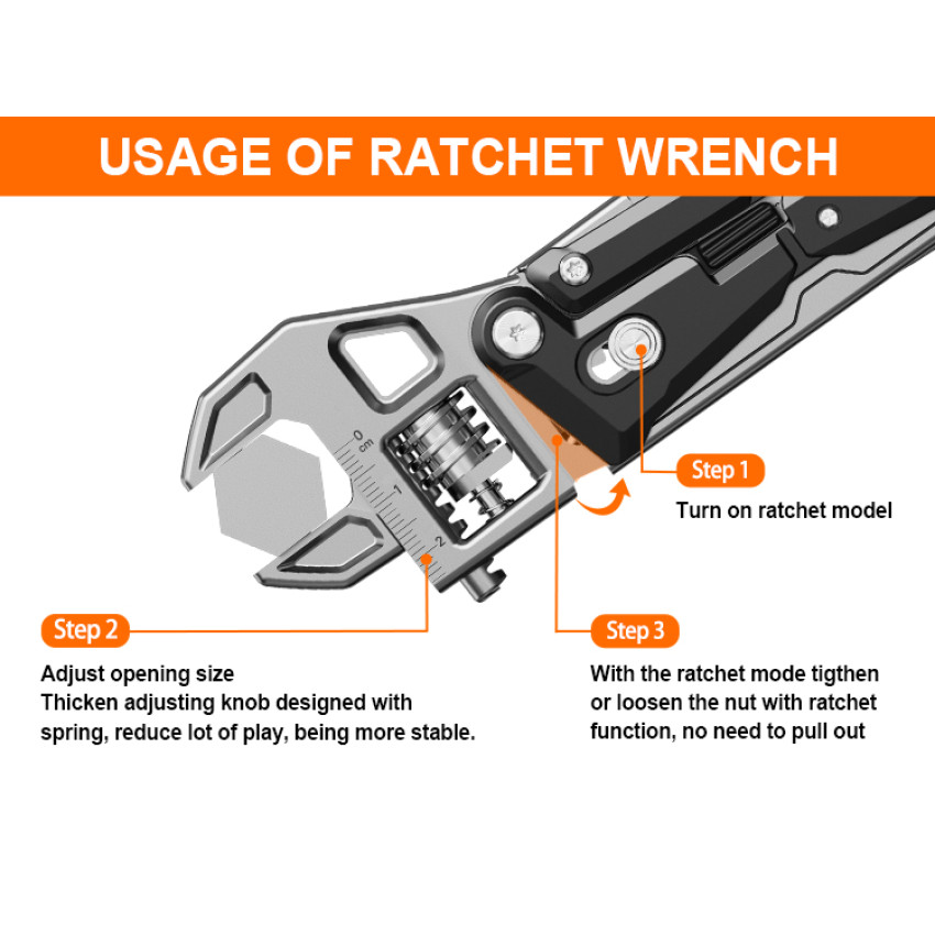 ΠΟΛΥΕΡΓΑΛΕΙΟ ΓΑΛΛΙΚΟ ΚΛΕΙΔΙ ADJUSTABLE WRENCH PLIERS WA NEXTOOL NE20362A