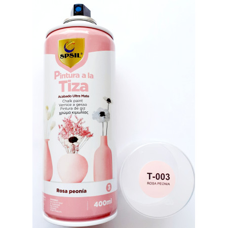 ΣΠΡΕΙ ΚΙΜΩΛΙΑΣ ΑΚΡΥΛΙΚΟ 400ml ΧΡΩΜΑ (ROSA PEONIA - ΡΟΖ ΠΑΙΩΝΙΑ) T-003