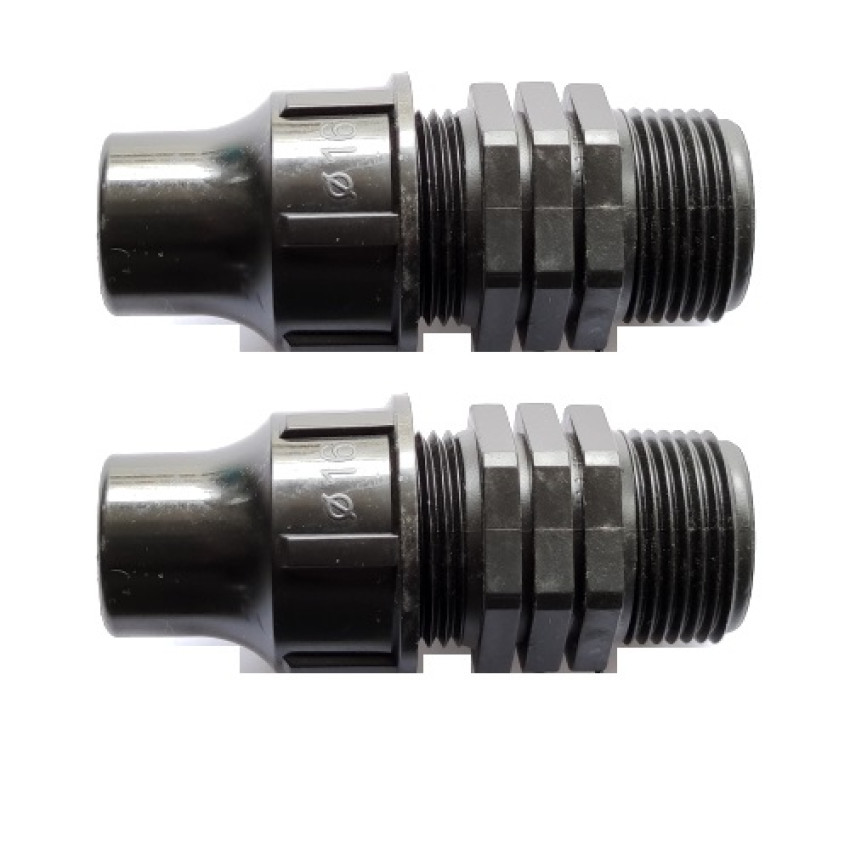 Ρακόρ Αρσενικό Φ16mm x 3/4'' Lock 2 τεμάχια για σωλήνα αυτόματου ποτίσματος ΥΔΡΟΦΑΣΜΑ 132510162 Ρακόρ Αρσενικό Φ16mm x 3/4'' Lock 2 τεμάχια για σωλήνα αυτόματου ποτίσματος ΥΔΡΟΦΑΣΜΑ 132510162
