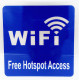 Ταμπέλα μεταλλική αυτοκόλλητη ελεύθερο WIFI 14Cm x 14Cm OEM 501018 Ταμπέλα μεταλλική αυτοκόλλητη ελεύθερο WIFI 14Cm x 14Cm OEM 501018