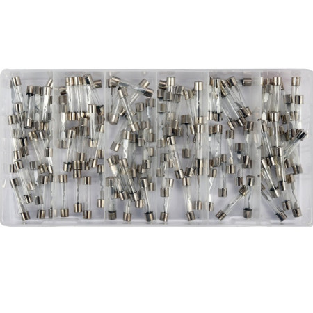Σετ ασφάλειες γυάλινες Φ6 x 30mm, 5A-30A 120τεμ OEM 51056