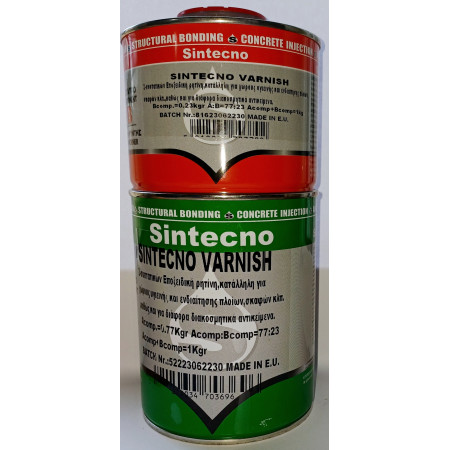 Sintecno Varnish Liquid Glass Διαφανής Ρητήνη υγρού γυαλιού επίστρωσης και χύτευσης εώς και 3Cm 1kg 5212034703696 / 5212034703702