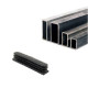 Πέλμα - Τάπα χωνευτή PVC για στρατζαριστό, χρώμα μαύρο 2 τεμάχια με (τρύπα 98mmx38mm) (Μήκος 29mm) (Πέλμα 100mmx40mm) LASIPLAST LAS100X40