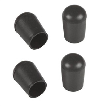 Τάπα PVC εξωτερική χρώμα μαύρο κατάλληλο για έπιπλα φερ φορζέ Τρύπα Φ7mm x Μήκος 20mm x Πέλμα Φ12mm LASIPLAST LAS422