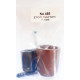 Στόπ για πόρτες χρώμα καφέ Φ30mmx37mm LASIPLAST LAS455