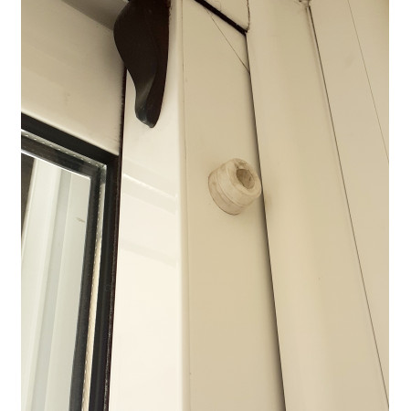 Στόπ ρολλών για μπαλκονόπορτες και παράθυρα 2 τεμάχια χρώμα καφέ Φ23mmx25mm LASIPLAST LAS458