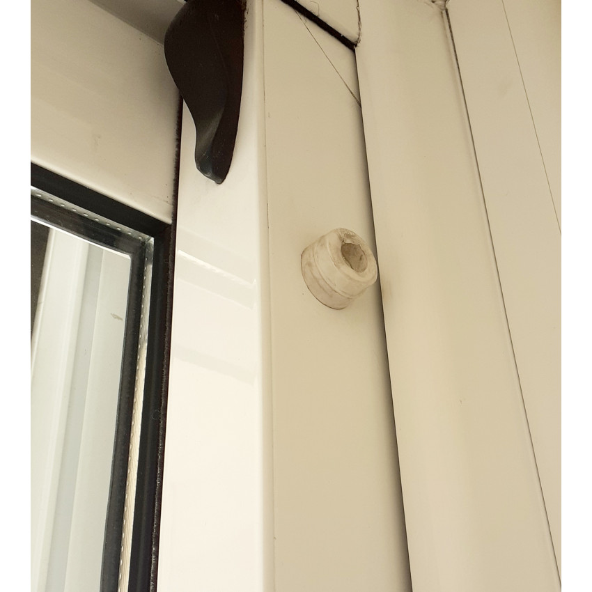 Στόπ ρολλών για μπαλκονόπορτες και παράθυρα 2 τεμάχια χρώμα λευκό Φ23mmx25mm LASIPLAST LAS457 Στόπ ρολλών για μπαλκονόπορτες και παράθυρα 2 τεμάχια χρώμα λευκό Φ23mmx25mm LASIPLAST LAS457