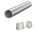 Πέλμα - Τάπα χωνευτή PVC για σωλήνα χρώμα λευκό σετ 4 τεμαχίων με τρύπα Φ25mm x Μήκος 16mm x Πέλμα Φ25mm LASIPLAST LAS478