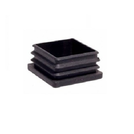 Πέλμα - Τάπα χωνευτή PVC για τετράγωνο στρατζαριστό, χρώμα μαύρο 1 τεμάχιο με (τρύπα 95mmx95mm) (Μήκος 34mm) (Πέλμα 100mmx100mm) LASIPLAST LAS100X100