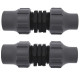 Σύνδεσμος Ρακόρ Φ20mm x Φ20mm Lock 2 τεμάχια για σωλήνα αυτόματου ποτίσματος ΥΔΡΟΦΑΣΜΑ 632612020
