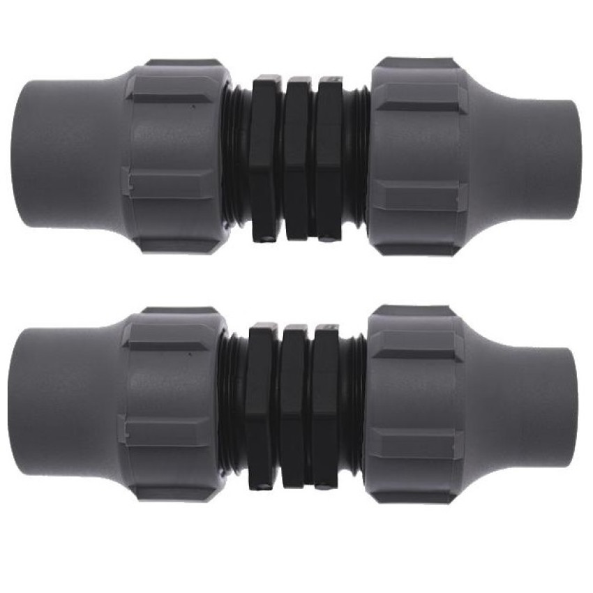 Σύνδεσμος Ρακόρ Φ20mm x Φ20mm Lock 2 τεμάχια για σωλήνα αυτόματου ποτίσματος ΥΔΡΟΦΑΣΜΑ 632612020