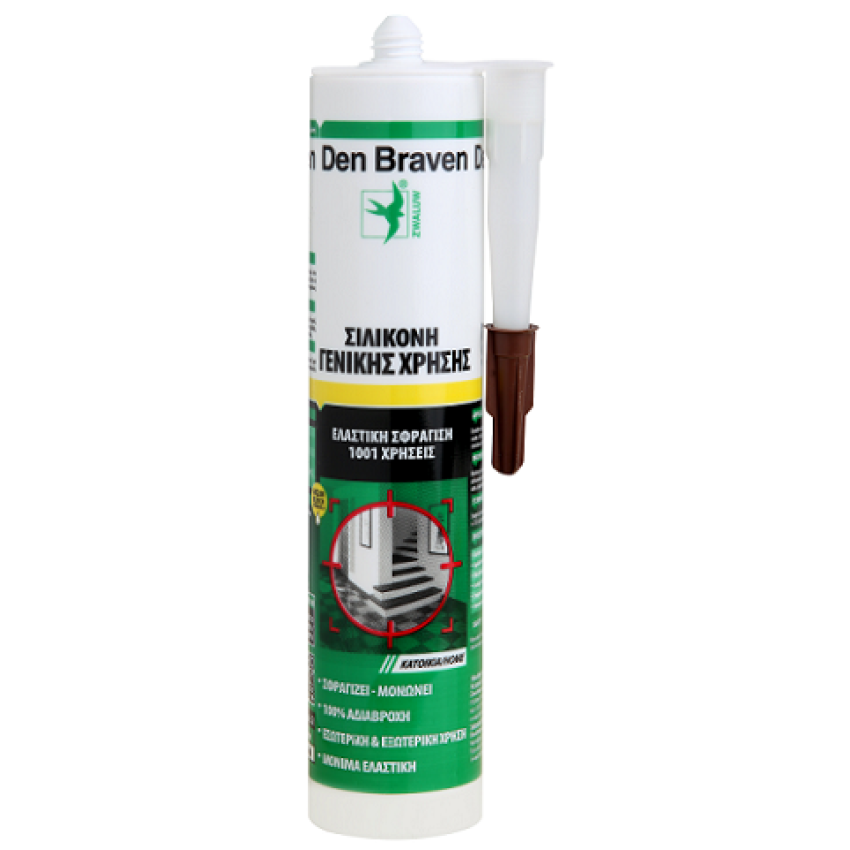 ΣΙΛΙΚΟΝΗ ΓΕΝΙΚΗΣ ΧΡΗΣΗΣ ΜΑΥΡΗ DEN BRAVEN SILICONE DIY 280ml 12001355 ΣΙΛΙΚΟΝΗ ΓΕΝΙΚΗΣ ΧΡΗΣΗΣ ΜΑΥΡΗ DEN BRAVEN SILICONE DIY 280ml 12001355