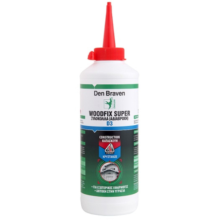 ΞΥΛΟΚΟΛΛΑ ΑΔΙΑΒΡΟΧΗ ΤΑΧΕΙΑΣ ΠΗΞΕΩΣ DEN BRAVEN WOODFIX D3 - 200γρ ΞΥΛΟΚΟΛΛΑ ΑΔΙΑΒΡΟΧΗ ΤΑΧΕΙΑΣ ΠΗΞΕΩΣ DEN BRAVEN WOODFIX D3 - 200γρ
