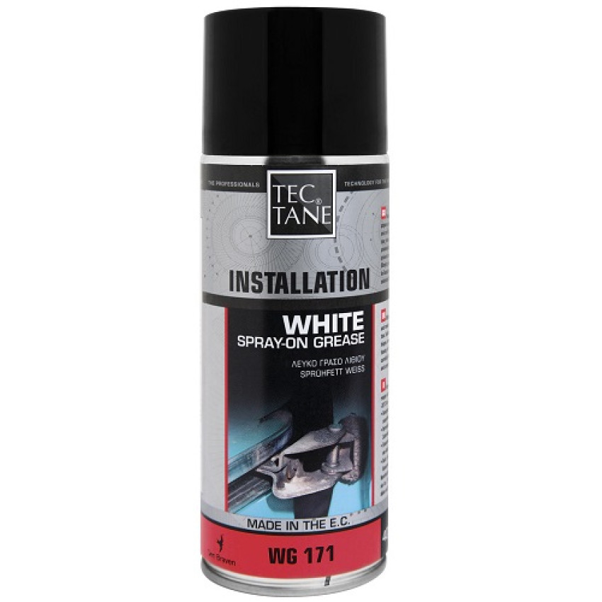 ΣΠΡΕΙ ΓΡΑΣΟΥ ΛΙΘΙΟΥ ΛΕΥΚΟ 400ml TECTANE WHITE SPRAY-ON GREASE 20330