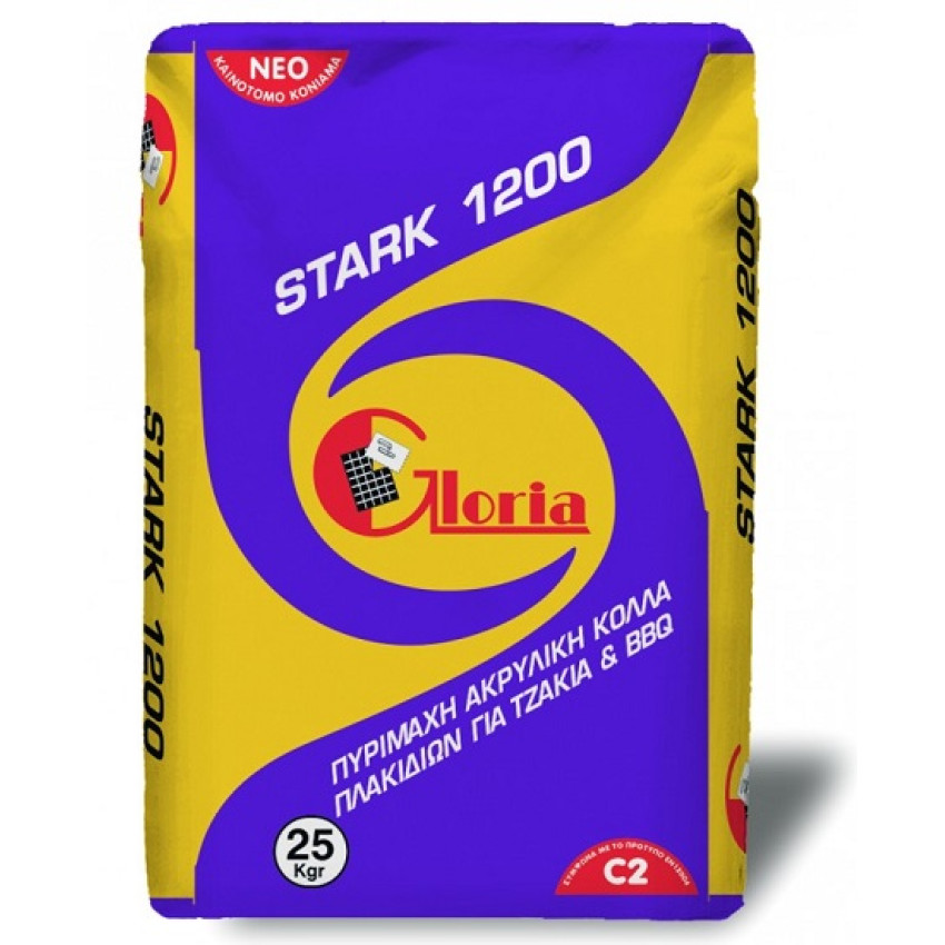 GLORIA STARK 1200 ΠΥΡΙΜΑΧΗ ΑΚΡΥΛΙΚΗ ΚΟΛΛΑ ΠΥΡΟΤΟΥΒΛΩΝ ΓΙΑ ΤΖΑΚΙΑ - BBQ 25kg 020072 GLORIA STARK 1200 ΠΥΡΙΜΑΧΗ ΑΚΡΥΛΙΚΗ ΚΟΛΛΑ ΠΥΡΟΤΟΥΒΛΩΝ ΓΙΑ ΤΖΑΚΙΑ - BBQ 25kg 020072
