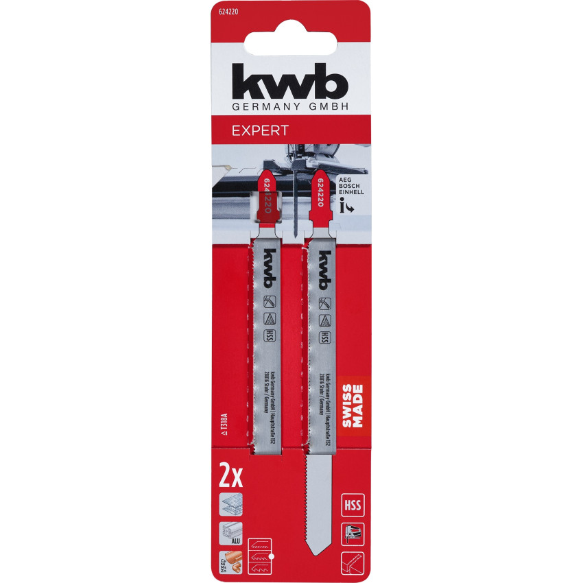 Λάμες σέγας για μέταλλο 132mm 2τμχ Kwb 49624220 Λάμες σέγας για μέταλλο 132mm 2τμχ Kwb 49624220