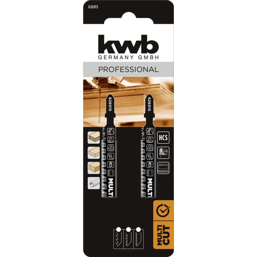 Λάμες σέγας για ξύλο 117mm 2τμχ Kwb 49626015