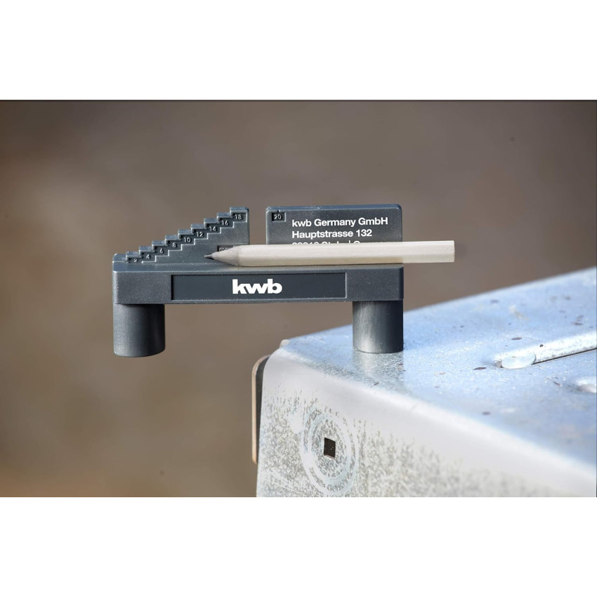 Οδηγός-κεντραδόρος 1-20mm με μολύβι KWB 757800