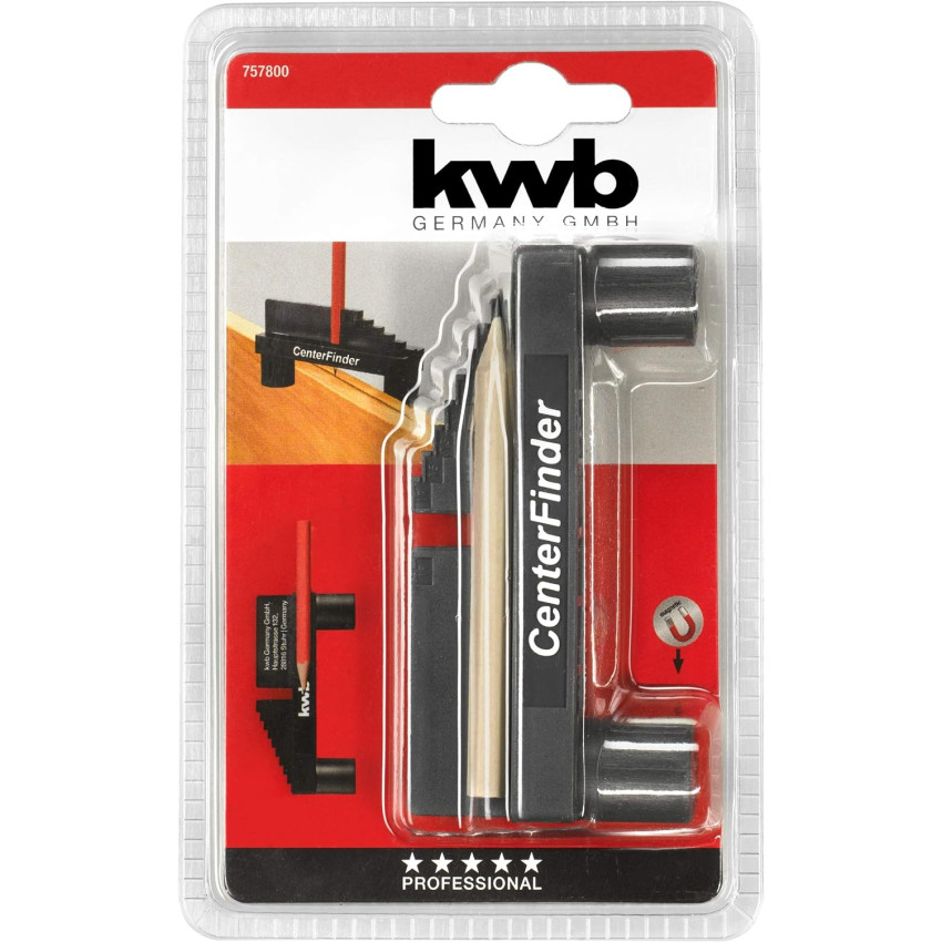Οδηγός-κεντραδόρος 1-20mm με μολύβι KWB 757800
