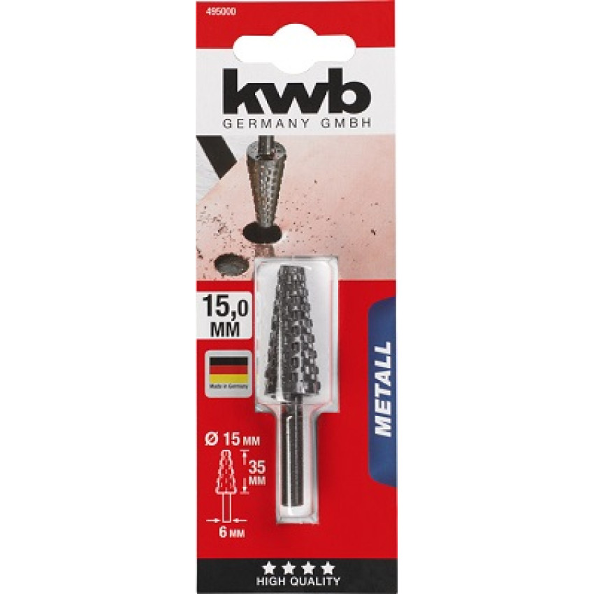 ΡΑΣΠΑ ΚΩΝΙΚΗ ΜΕΤΑΛΛΟΥ 15 x 35 mm ΓΙΑ ΔΡΑΠΑΝΟ KWB 495000